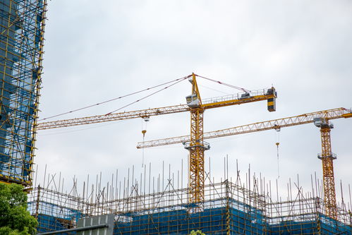 塔吊施工安全生產(chǎn)工地攝影圖 攝影圖